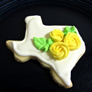 Texas-Yellow Rose Sugar Cookie